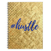 Hustle Gold Texture Spiral notebook Notitieboek (Voorkant)