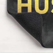 Hustle Gold Waterverf Modern Typografie Mousepad Muismat (Hoek)