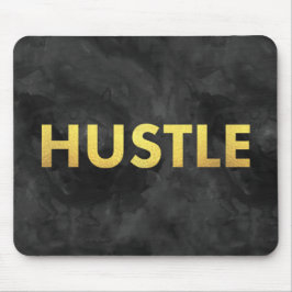 Hustle Gold Waterverf Modern Typografie Mousepad Muismat