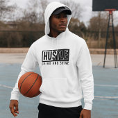 Hustle Grind en Shine Motivatie Quote Hoodie
