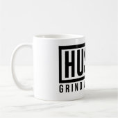 Hustle Grind en Shine Motivatie Quote Koffiemok (Links)