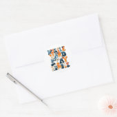 Hustle Hard Blijf nederig Ronde Sticker (Envelop)