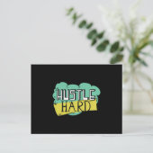 Hustle hard briefkaart (Staand voorkant)