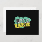 Hustle hard briefkaart (Voorkant / Achterkant)
