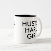 Hustle Hard Girl | Funny Humor Joke Slogan Mok (Voorkant rechts)