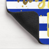 Hustle Hard Gold Foil Effect Mousepad Muismat (Hoek)