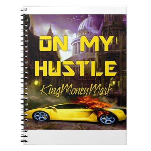 HUSTLE HARD LOGO SPIRAAL NOTITIEBOEK (Voorkant)