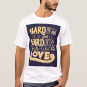 Hustle Hard" T-Shir T-shirt (Voorkant)