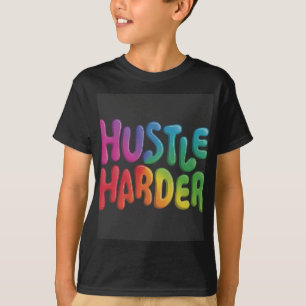 Hustle Harder Kinderen Basic T-shirt