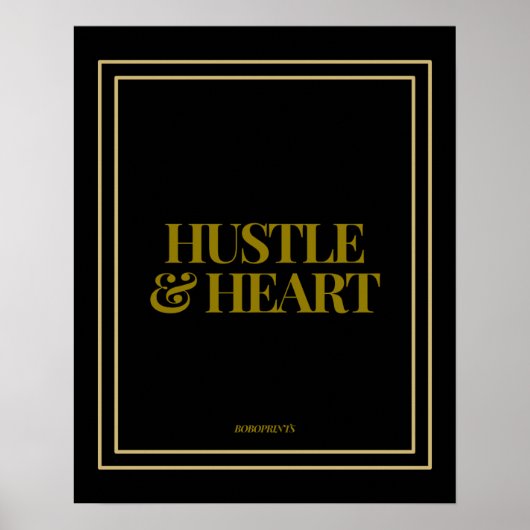 Hustle & Heart Poster (Voorkant)