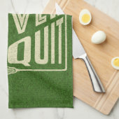 Hustle Hit en Nooit Lacrosse stoppen Theedoek (Quarter Fold)