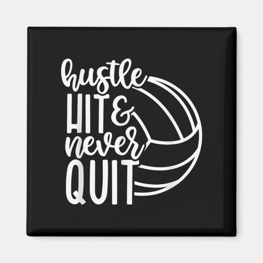 Hustle Hit en nooit Volleyball Lovers stoppen Magneet (Voorkant)