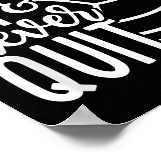 Hustle Hit en nooit Volleyball Lovers stoppen Poster (Hoek)