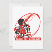 Hustle | Hit | Nooit Football Player afsluiten - R Kaart (Voorkant)