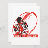 Hustle | Hit | Nooit Football Player afsluiten - R Kaart (Voorkant / Achterkant)