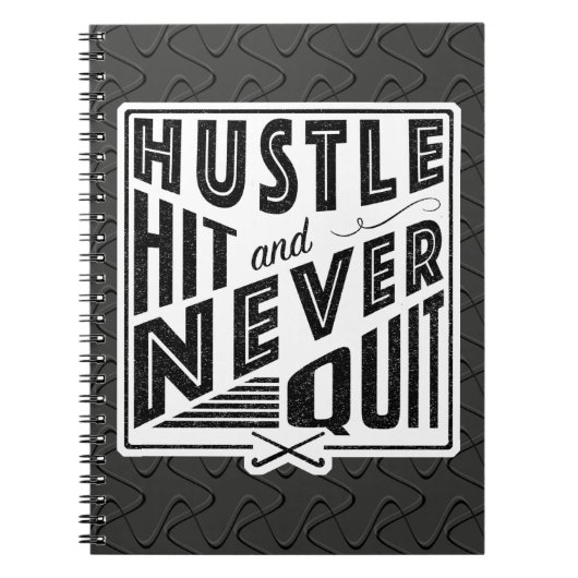 Hustle Hit & Nooit Notitieblok afsluiten Notitieboek (Voorkant)