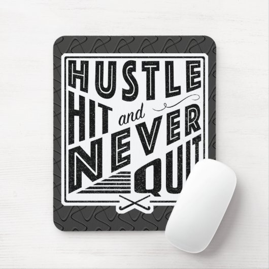 Hustle Hit & Nooit stoppen met Mousemat Muismat (Met muis)