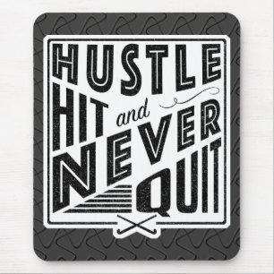 Hustle Hit & Nooit stoppen met Mousemat Muismat