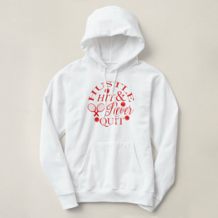 Hustle Hit & Nooit stoppen met Tennis Pickleball Hoodie