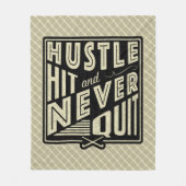 Hustle Hit van Field Hockey houdt nooit met Throw Fleece Deken (Voorkant)