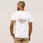 Hustle in Silence Shine in het openbaar T-shirt (Achterkant volledig)