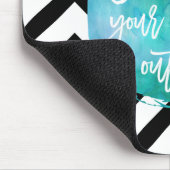 Hustle je hart uit | Aqua-Waterverf Muismat (Hoek)