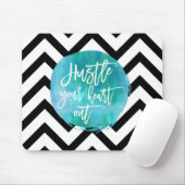 Hustle je hart uit | Aqua-Waterverf Muismat (Met muis)