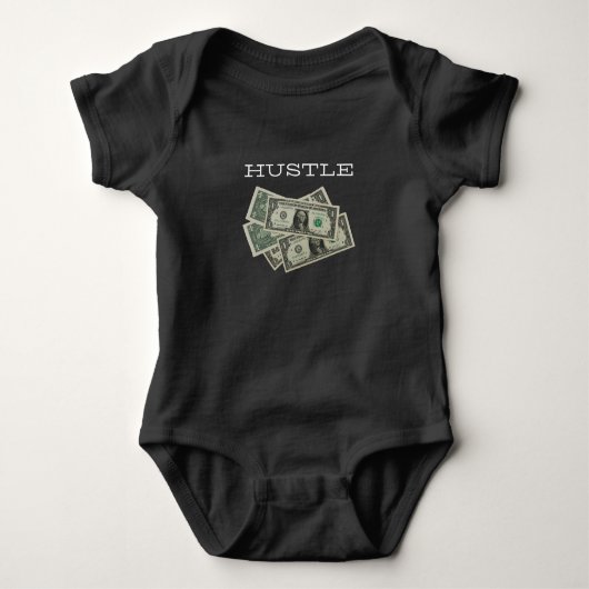 Hustle making money dollars romper (Voorkant)