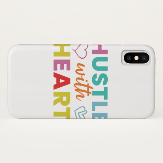 Hustle met hart Case-Mate iPhone case (Achterkant (horizontaal))