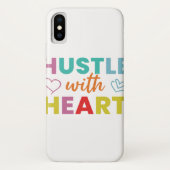 Hustle met hart Case-Mate iPhone case (Achterkant)