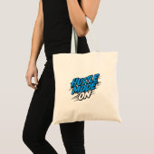 "Hustle Mode Aan" Motiverende Quote Tote Bag (Voorkant (product))