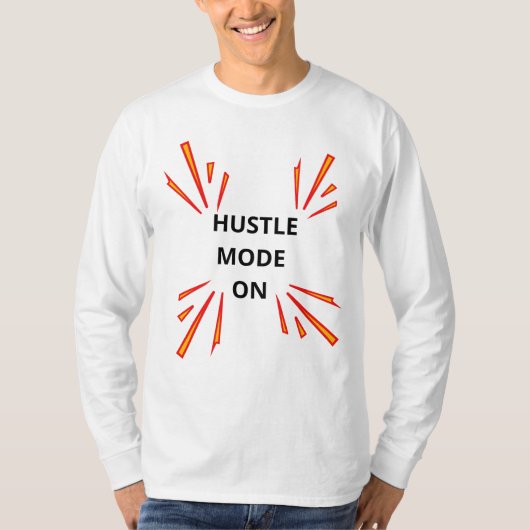 HUSTLE MODE ON Motivatie Sweatshirt | overheersen (Voorkant)