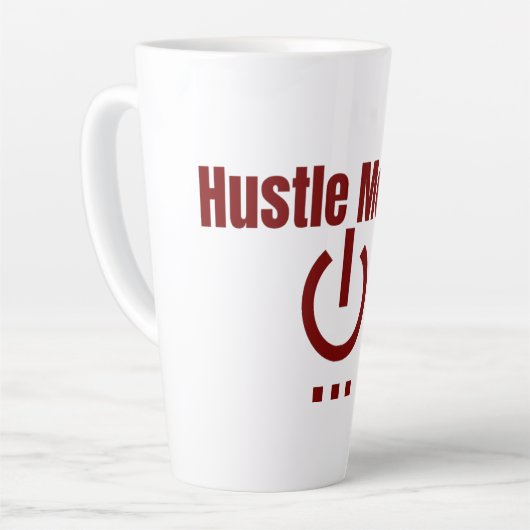 Hustle Mode On Mug Latte Mok (Linkerhoek)