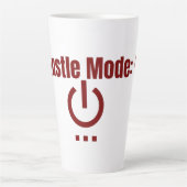 Hustle Mode On Mug Latte Mok (Voorkant)