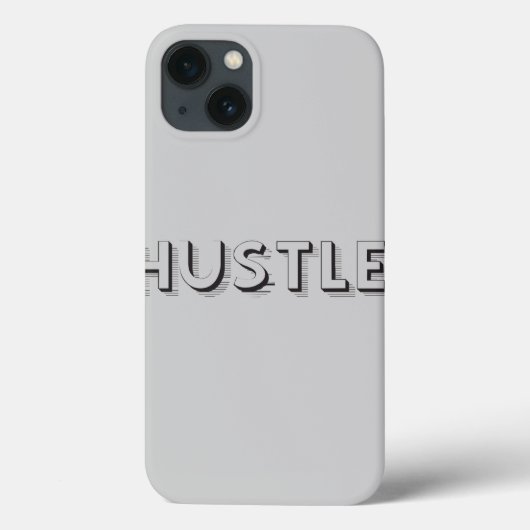 Hustle Modern Typografie Case-Mate iPhone Case (Achterkant)