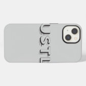 Hustle Modern Typografie iPhone Hoesje (Achterkant horizontaal)