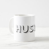 Hustle Modern Typografie Koffiemok (Voorkant links)