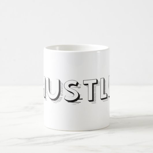Hustle Modern Typografie Koffiemok (Center)