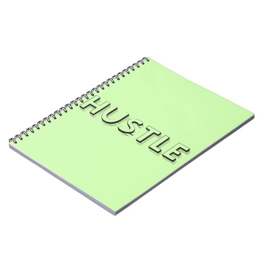 Hustle Modern Typografie Notitieboek (Linkerzijde)