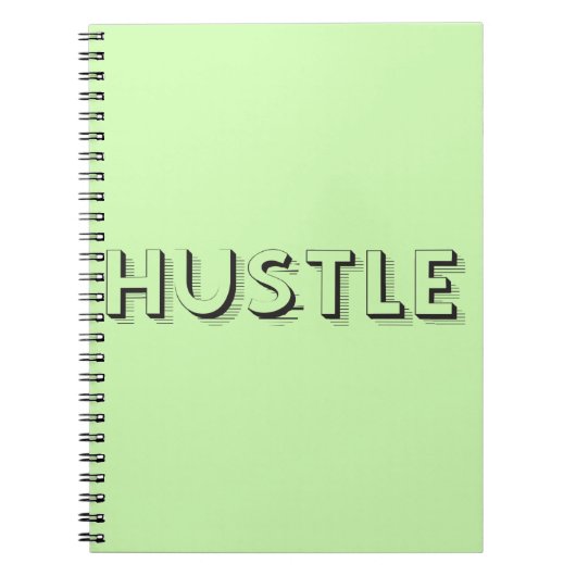 Hustle Modern Typografie Notitieboek (Voorkant)