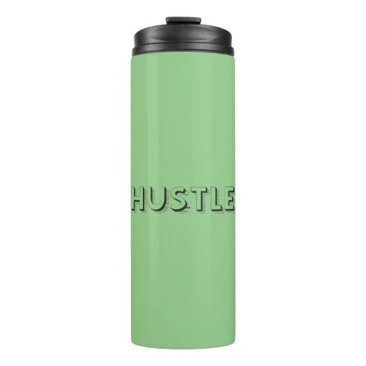 Hustle Modern Typografie Thermosbeker (Voorkant)