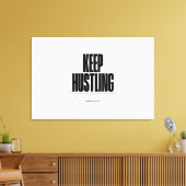 Hustle Motivatie esthetische hoge kwaliteit Canvas Afdruk (Insitu (Woonkamer))