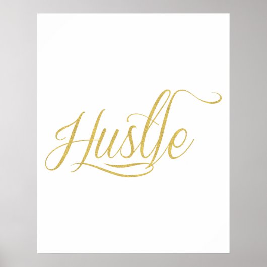Hustle Motivatie Poster (Voorkant)