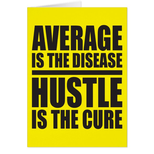 Hustle - Motivatie woorden (Voorkant)