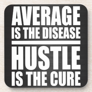 Hustle - Motivatie woorden Drankjes Onderzetter