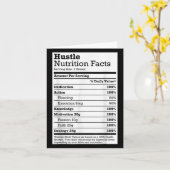 Hustle Nutrition Feit met Kerstmis, Rap Kaart (Gele Bloem)
