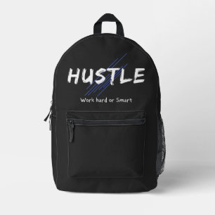 Hustle Print Cut Naaizak Bedrukte Rugzak