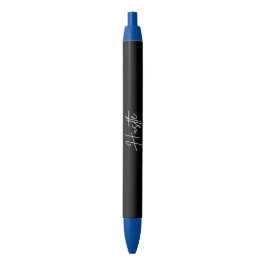 Hustle Quote Pen – Minimaal zwart en wit tekst