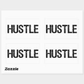 Hustle Rechthoekige Sticker (Vel)