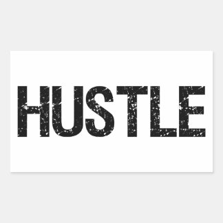 Hustle Rechthoekige Sticker